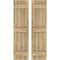Ekena Millwork Americraft 4-Board, 3 Batten Exterior Real Wood Joined Board-n-Batten Shutters, ARW401BB414X77UNH, PR ARW401BB414X77UNH - alternate 1